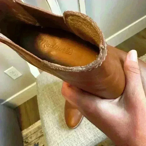 Madewell The Regan Leather Ankle Boot Size 7.5 - Picture 5 of 5